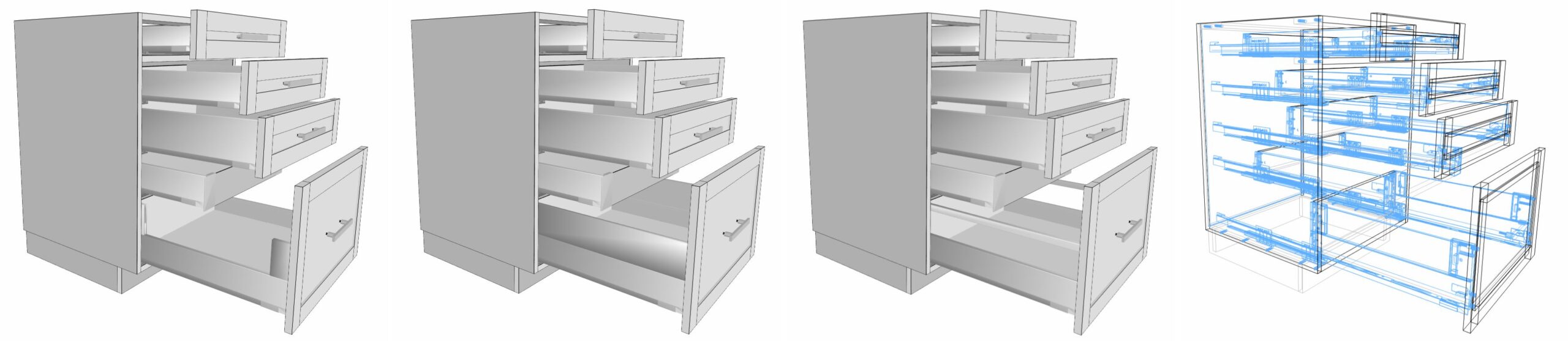 Blum Merivobox quincaillerie de tiroirs pour Cabinet Vision