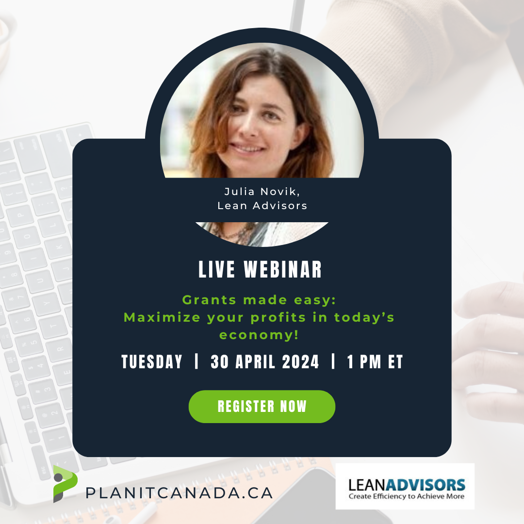 Webinar Lean Adisors Planit Canada