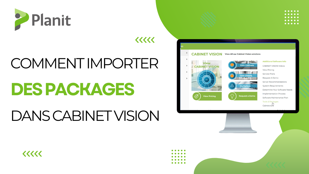 Comment Importer Et Installer Des Paquets Dans CABINET VISION ? [VID&Eacute;O]
