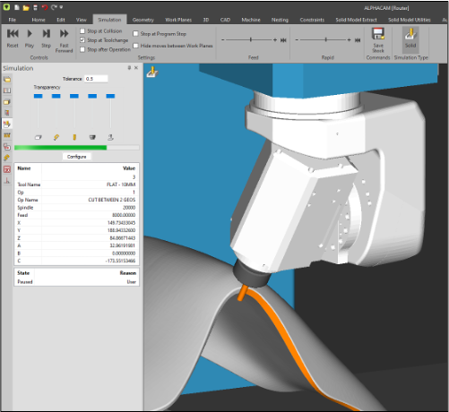 HMI ALPHACAM 2024 1 Image SolidSimulator
