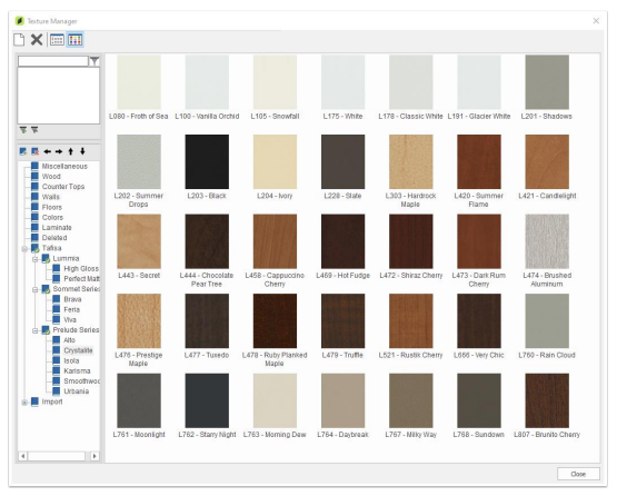 Tafisa Texture Package for Cabinet Vision