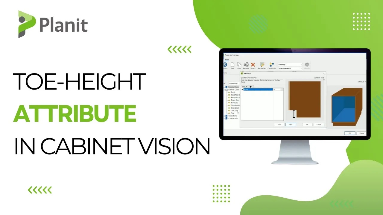 How To Create A Toe Height Attribute In CABINET VISION: A Step-by-Step Guide [VIDEO]