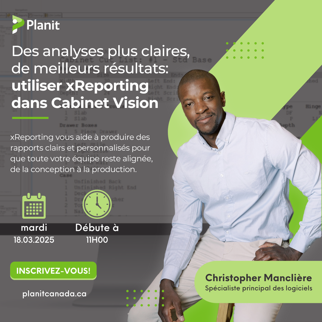 Webinar Cabinet Vision xReporting – FR