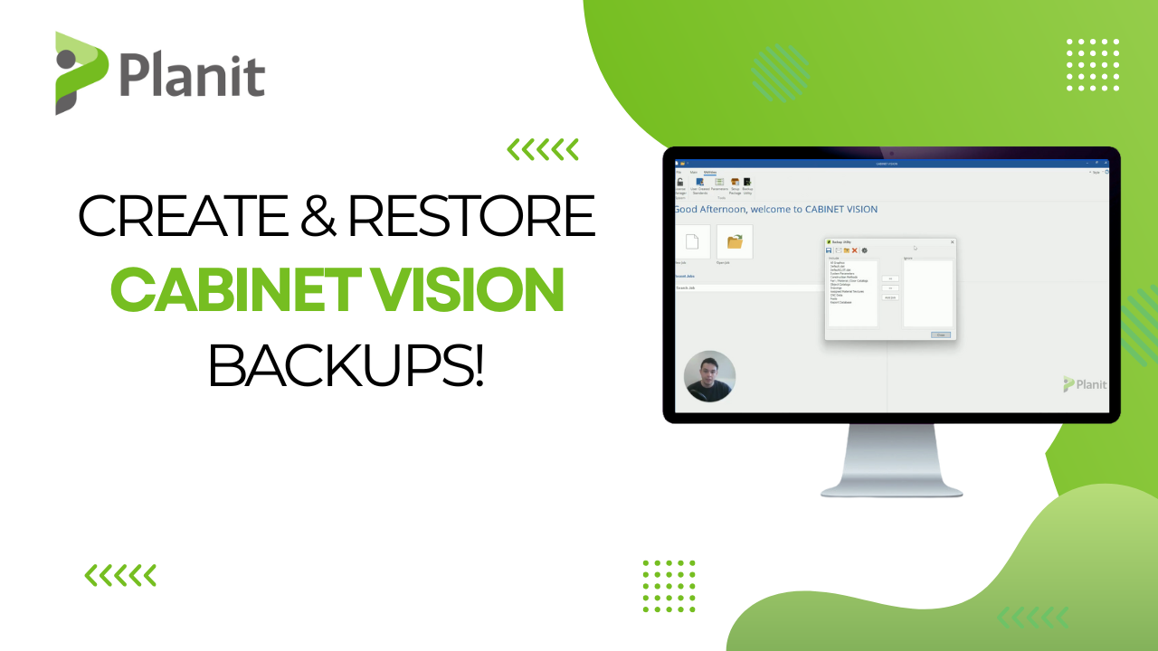 Lost Your Work? Two Ways To Recover Jobs In CABINET VISION