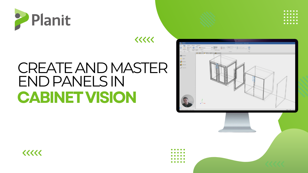 How To Add A Door Profile To End Panels & Save Custom Panels In CABINET VISION