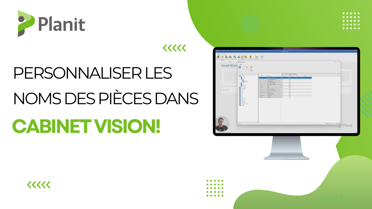 Quoi de neuf 1 Comment Ajouter Des Commentaires Personnalisés Aux étiquettes De Pièces S2M Dans CABINET VISION