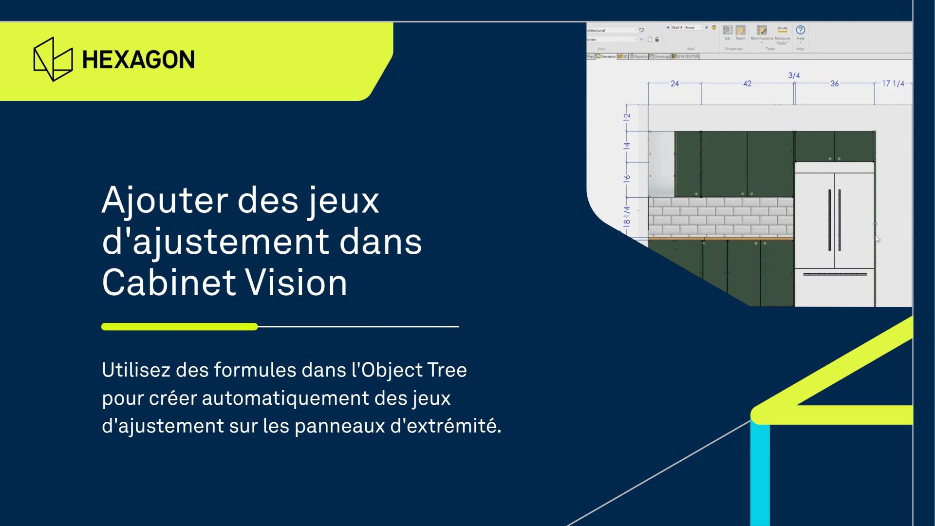 Quoi de neuf 2 Comment Ajouter Automatiquement Des Jeux D’ajustement Aux Panneaux D’extrémité Dans Cabinet Vision
